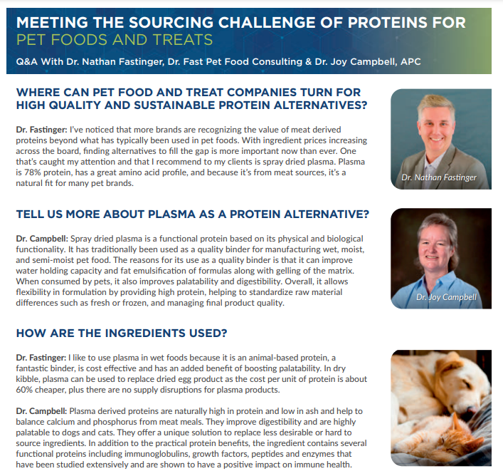Read Dr. Nathan Fastinger’s Q&A published in Petfood Industry