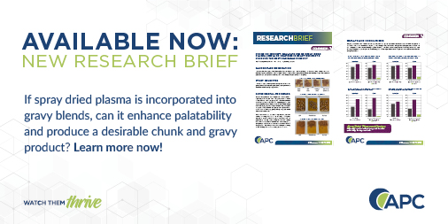 New Research Brief: Proof of Concept – Evaluate Use of Spray Dried Plasma (SDP) and Cravings in Gravy Recipes to Produce the Most Desirable Product
