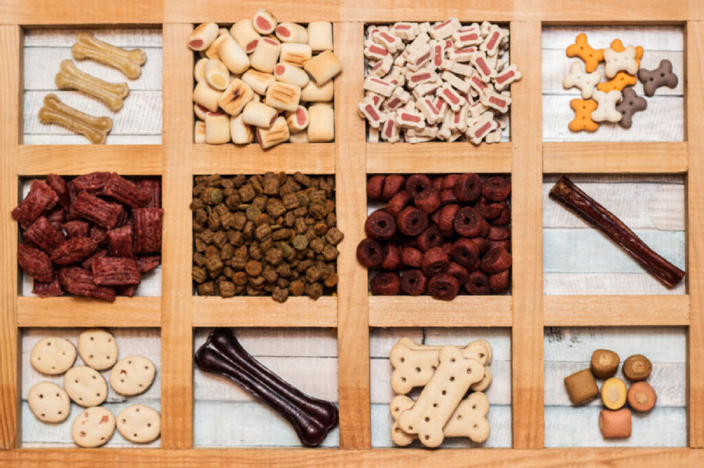 extruded treats and pet foods